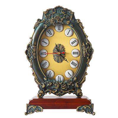 China Traditional European-style home decoration living room table clock home decoration clock wedding gift for sale