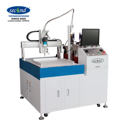 China Factory Automatic Dispense AB Glue Epoxy Resin Doming Machine For Stickers Tags Key Chain for sale