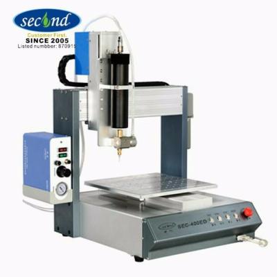 China 300cc cassette glue barrel 300cc cassette barrel valve 400*400 high precision firing table SMT table automatic glue dispensing machine for sale