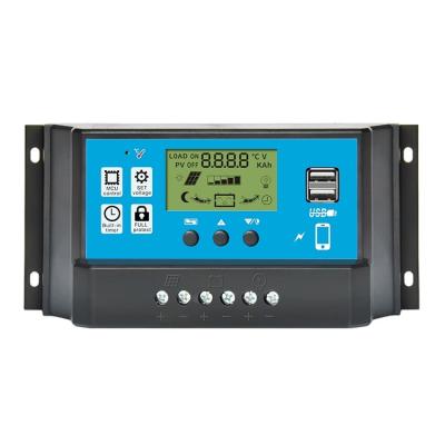 China Charger Controller SUYEEGO PWM Solar Charge Controller 12V/24V Rated Voltage 10A 20A 30A 40A 50A 60A LCD Display Solar Panel Controller for sale