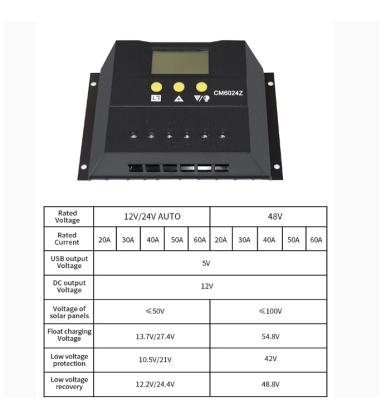 China Solar Charger Controller Auto Regulator Charger Controller 12V/24V 30A 40A 50A 60A LCD Display Battery PWM Charging Ignition Charging for sale