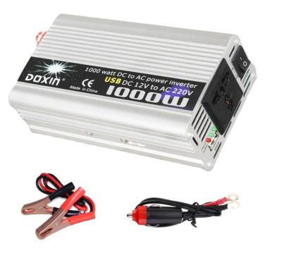 China USB 1000W Inverter Sine Wave AC 220V Portable Car Power Charger Converter Adapter Modified DC 12 Watt DC 12V To AC 220 1000w 100 x 300 x 444 (mm) for sale