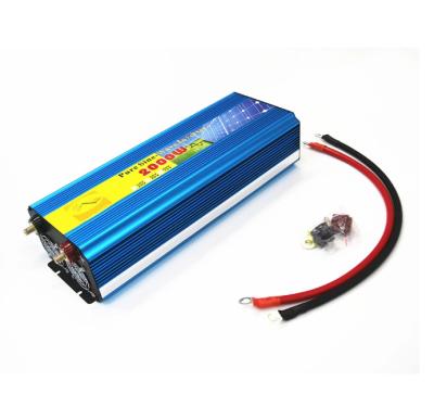 China 2000W DC 12V 24v to AC 220V 110V Solar Panel Sine Wave Inverter with 5V USB Output Charger Converter 100 x 300 x 444 (mm) for sale