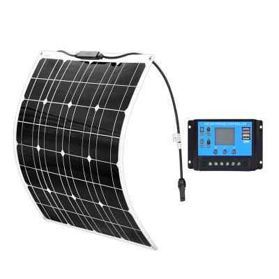 China Xinpugaung brand 50 watt 16V solar panel 50w kit 20/10A 12V PWM controller High Efficiency panele fotowoltaiczne charger 210mmx210mm for sale