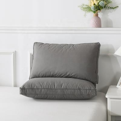 China Anti Dust Mite Manufactures Wholesale Soft Goose And Feather Down Gray Pillows Inner Cushion Pillow Insert Goose Down for sale