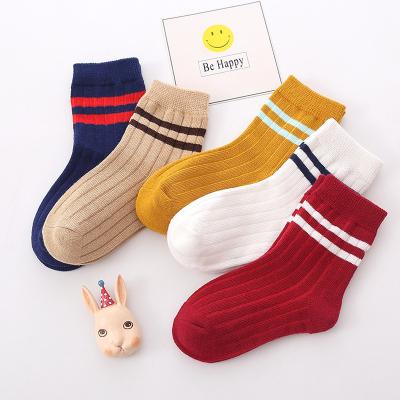 China 2021 spring and autumn children's sustainable socks combed cotton tube socks baby socks for sale