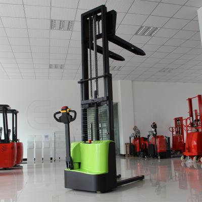 China Construction Works Warehouse Equipment Full Electric Walkie Stacker 1.2t Electric Pallet Stacker for sale