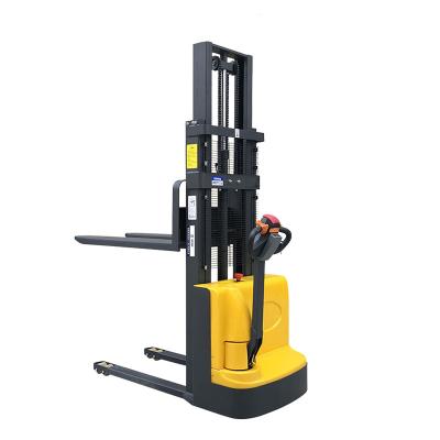 China Overhead Electric Construction Work Counter Balance Pallet Stacker 800kg Electric Stacker Forklift for sale