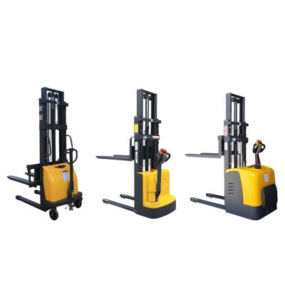 China Overhead Electric Construction Work Walkie Stacker 1.2t Full Electric Pallet Stacker for sale