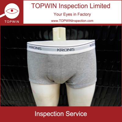 China Men's underwear quality control / third-party underwear inspection service inspection company for sale