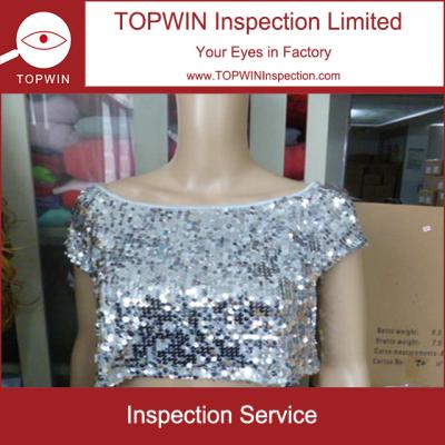 China Apparel Inspection Service Cultivated Top Sequin Inspection Company To China Third Party Inspection Company for sale