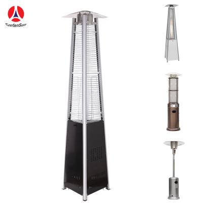 China Outdoor Core Product Gardensun Natural Gas Pool Heater Flame Patio Heater Gas Stored With Cover for sale