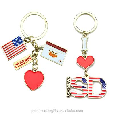 China Cheap Souvenir Gifts Promotion Wholesale Mexico Souvenir Metal Key Chain Metal Opens Key Chain Custom Logo Metal for sale