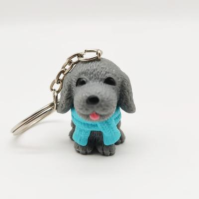 China Wholesale Fashion Keychains Toy Handbag Bag Charm Car Mobile Phone Decor Cheap Cartoon Dog Teddy Resin Zodiac Souvenir Gifts Promotion Key Chain for sale