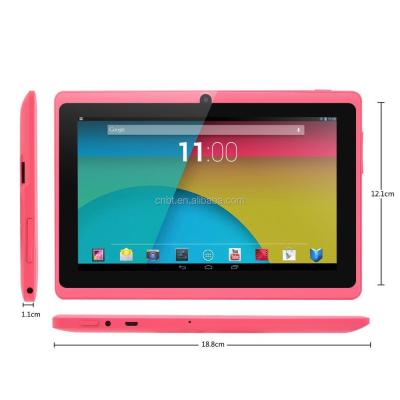 China Cheapest Android 7 Inch Quad Core Drop Resistance Q88 Tablet With Keyboard And Silicon Case For Kid for sale