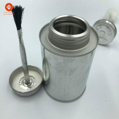 China Glue Screw Cap Tin Can With Brush 118ML 237ML 473ML 947ML for sale