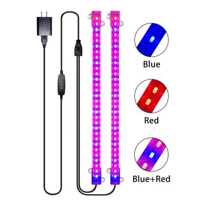 China Seed starting Liweida 450nm 630nm led tube for growing light 3H 9H 12H timing and dimming double strips plant lamps for indoor planting for sale