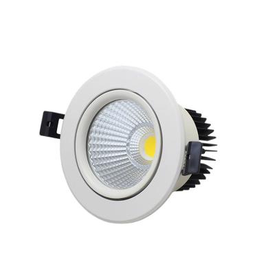 China COB Led Downlights Supermarket Lighting COB Round Dimmable Surface Mounted 12w Recessed LED Downlight , 7w 15w 30w 40w Indoor Led Down Lights for sale