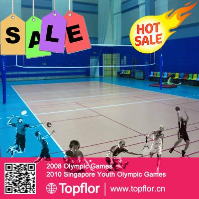 China Fabrieksoem Vinyl de Bevloerings rubberbevloering van het Sportenvolleyball Te koop