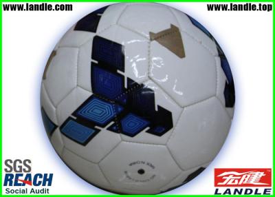 China Machine Stitched Standard Size 5 32 panels Leather Soccer Ball Custom Logo And Design for sale