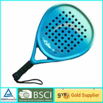 China De lichtgewichtpu-greep Blauwe Peddel Racket/opleidingsknuppel van strandrackets Te koop