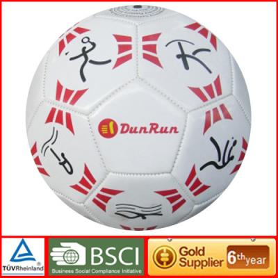 China Machine stitched football PVC Soccer Ball for sale