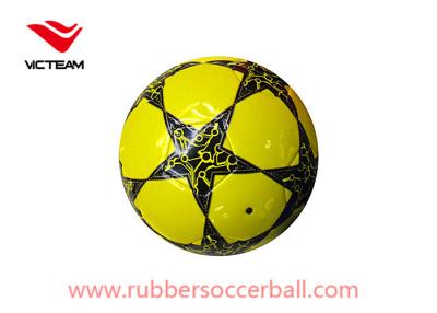 China Colorful World Custom Yellow Soccer Ball For  match children play games for sale