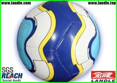 China De Bal van het het Leervoetbal van pvc Snythetic voor Promotie Met de machine genaaide Voetbalballen Te koop