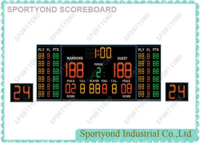 China Indoor Game Electronic Basketball Scoreboard And 1 Pair of Shot Clocks for sale