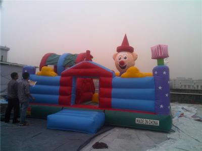 China Cute Outdoor Kids Inflatable Amusement Park / Clown Inflatable Playground for sale