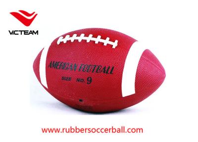 China Print embossed logo rubber rugby ball 9 inch mini american football for sale