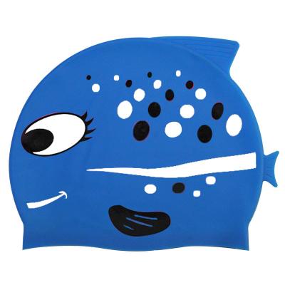 China Custom Kid Logo Race Silicone Dome Swim Cap For Boys Girls Kids for sale