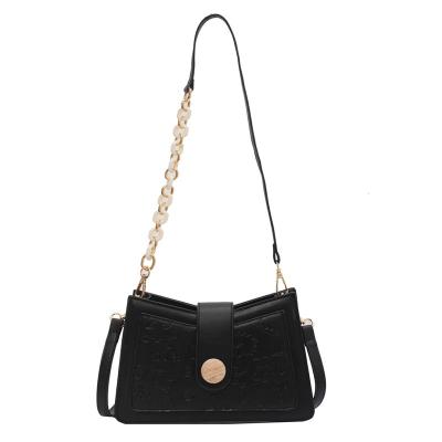 China Wholesale New PU Leather Material Designer PU Women Handbag Ladies Shoulder Bags for sale