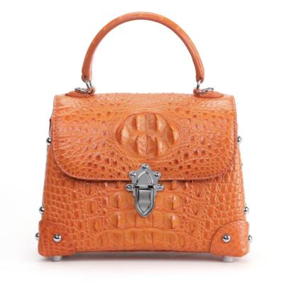 China Alligator Design Real Crocodile Classic Leather Women's Daily Bags Branded Design Custom High Quality for sale