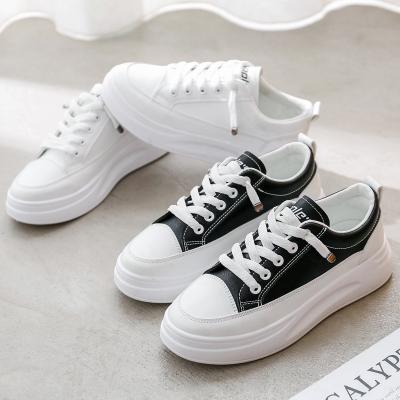 China Cushioning Women Thick Sole Platform White Ladies Sport Casual Shoes for sale