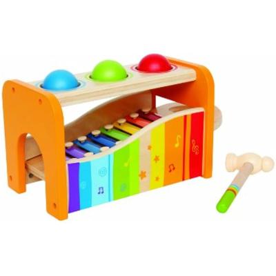 China Children's multi-function knocking musical table early educational percussion table wooden toy piano education toys THUNDER CUT for sale