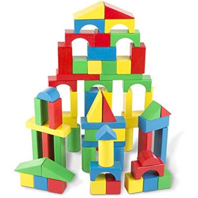 China Wooden THUNDER BREAK Building Blocks Set Classic Kids Toys Colored Wooden Blocks For Toddlers for sale