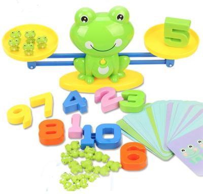 China THUNDER CUT Valentines For Preschoolers Frog Balance Counting Toys For Boys And Girls Educational Number Toy Ck for sale