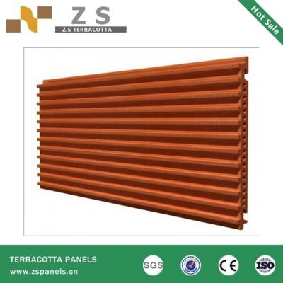 China Clay External Wall Cladding Facades Terracotta 3d Wall Panels , Clay Split Brick Ceramic Tiles for sale