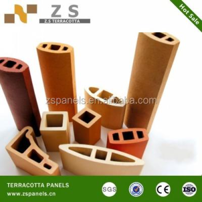 China Square Glazed Clay Building Facade Materials Clay Tube, Terracotta Pipes In China for sale