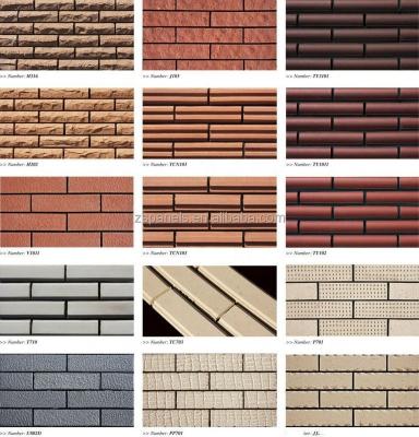 China corner brick curtain wall/exterior facade panel/thin cladding brick for sale