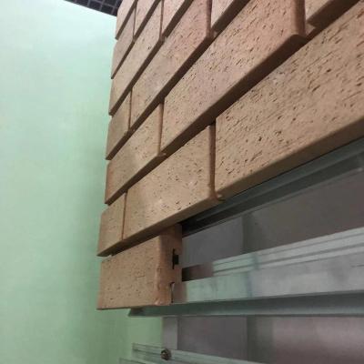 China Red villa wall cladding facade clinker tile slip brick made in China for sale