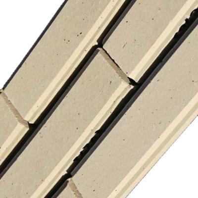 China Modern Exterior Wall Ceramic Clinker Brick Tiles , Natural Clay Extruded Split Bricks for sale