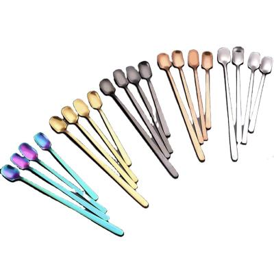 China China Disposable Factories Wholesale Stainless Steel Restaurants Tableware Teaspoon Stir Small Spoon for sale