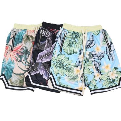 China Anti-wrinkle Factory Custom Polyester Edge Ribbed Summer Fashion Shorts Mens Beach Party Shorts for sale