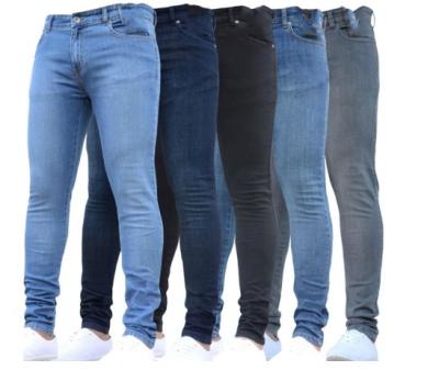 China 2022 New Viable Wholesale Custom Jeans Fashion Casual Thin Skinny Men's Jeans for sale