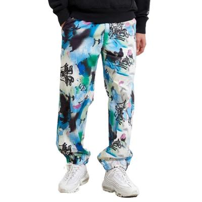 China Anti-Wrinkle Factory Customization 100% Polyester With Custom Print Logo Pants Casual Mens Joggers for sale