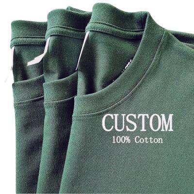 China 100% Custom Made Cotton Professional T-shirt Quality Anti-wrinkle Highesr Garment Area Tees Men's T-Shirts for sale