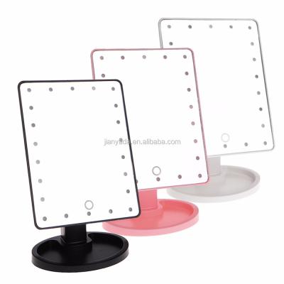 China Smart Mirror 22 LED Desktop Touch Screen Makeup Mirror for sale