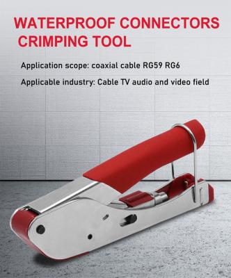 China Coaxial crimper JYD-pliers-14 new compression coaxial cable crimping tool connectors F RG6 RG58 RG59 for sale